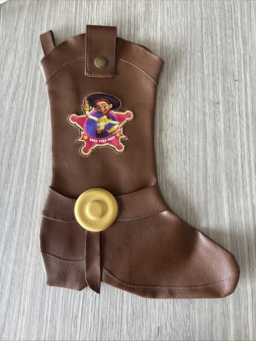 Disney Pixar Toy Story Costume Boot Accessory Brown Santa’s Best Western - Picture 1 of 4